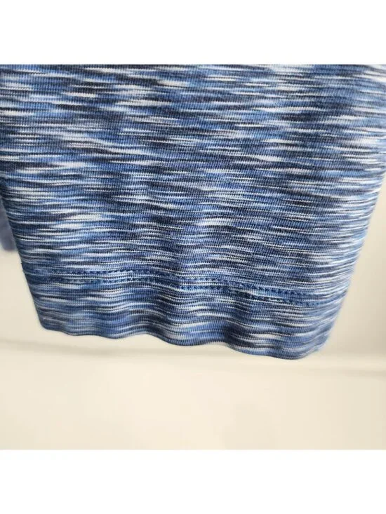 Rhone Shirt Mens XL Blue Heathered Henley Long Sleeve Stretch - Picture 5 of 7